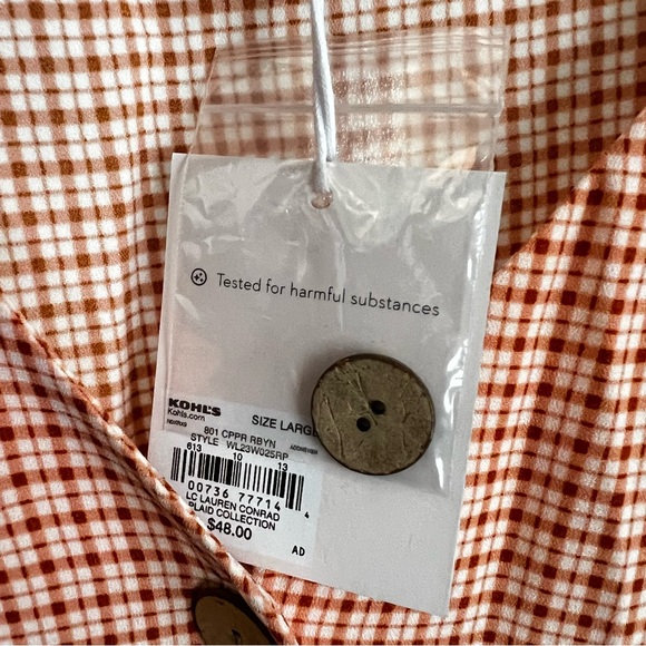 Lauren conrad flowy gingham top - Picture 6 of 6